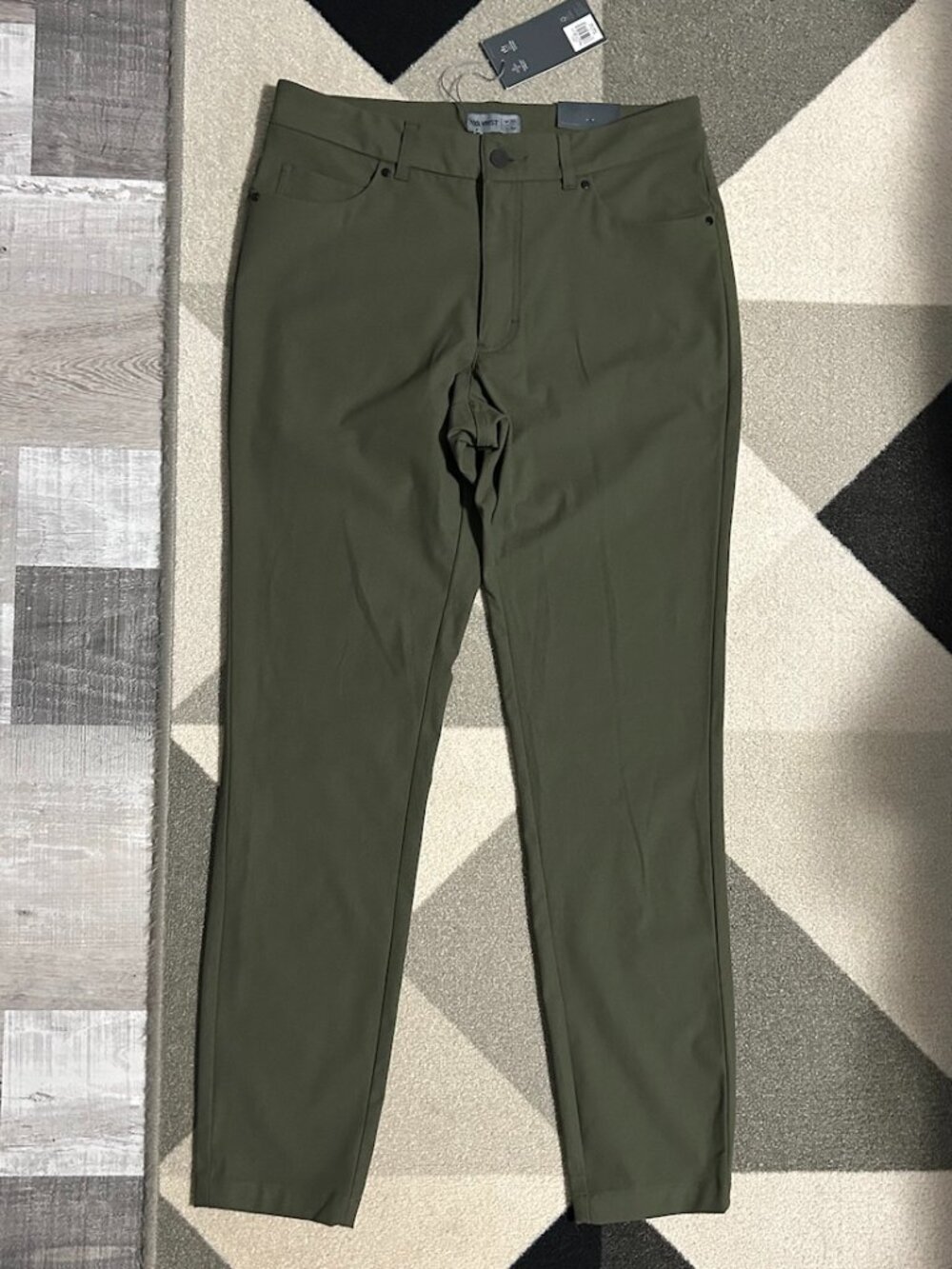 NWT VRST Men's Commuter 5-Pocket Skinny Fit Pants Green 32X32 (Actual 32 X 30.5) - Picture 2 of 10